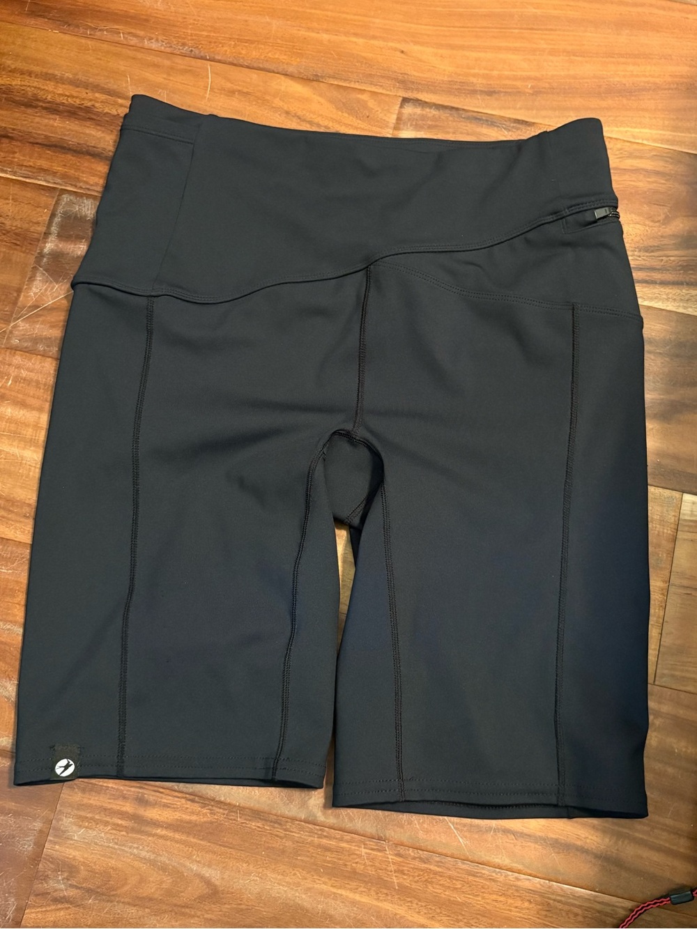 Oiselle Black Biker Shorts S Compression Athletic Running Shorts (0872)